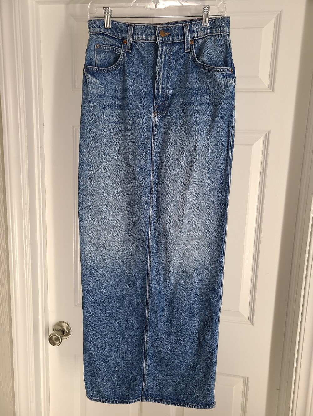 MOTHER "The Candy Stick" Denim Maxi Skirt Vintage-inspired SNACKS! Size 30